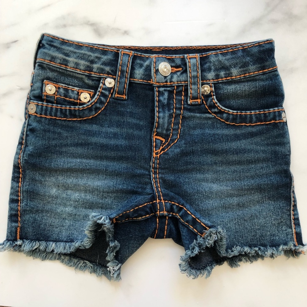 True Religion Jean shorts Girls Size 6